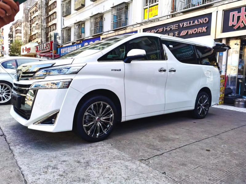 提新車，威爾法 換全新  Rays 19寸  米其林 輪胎，完工！