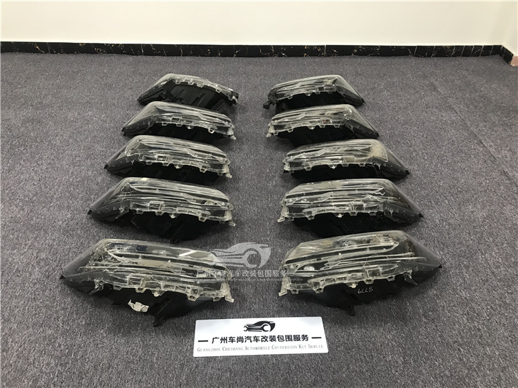豐田埃爾法兩眼大燈 老款改裝新款原廠全新 拆車三眼大燈總成包圍