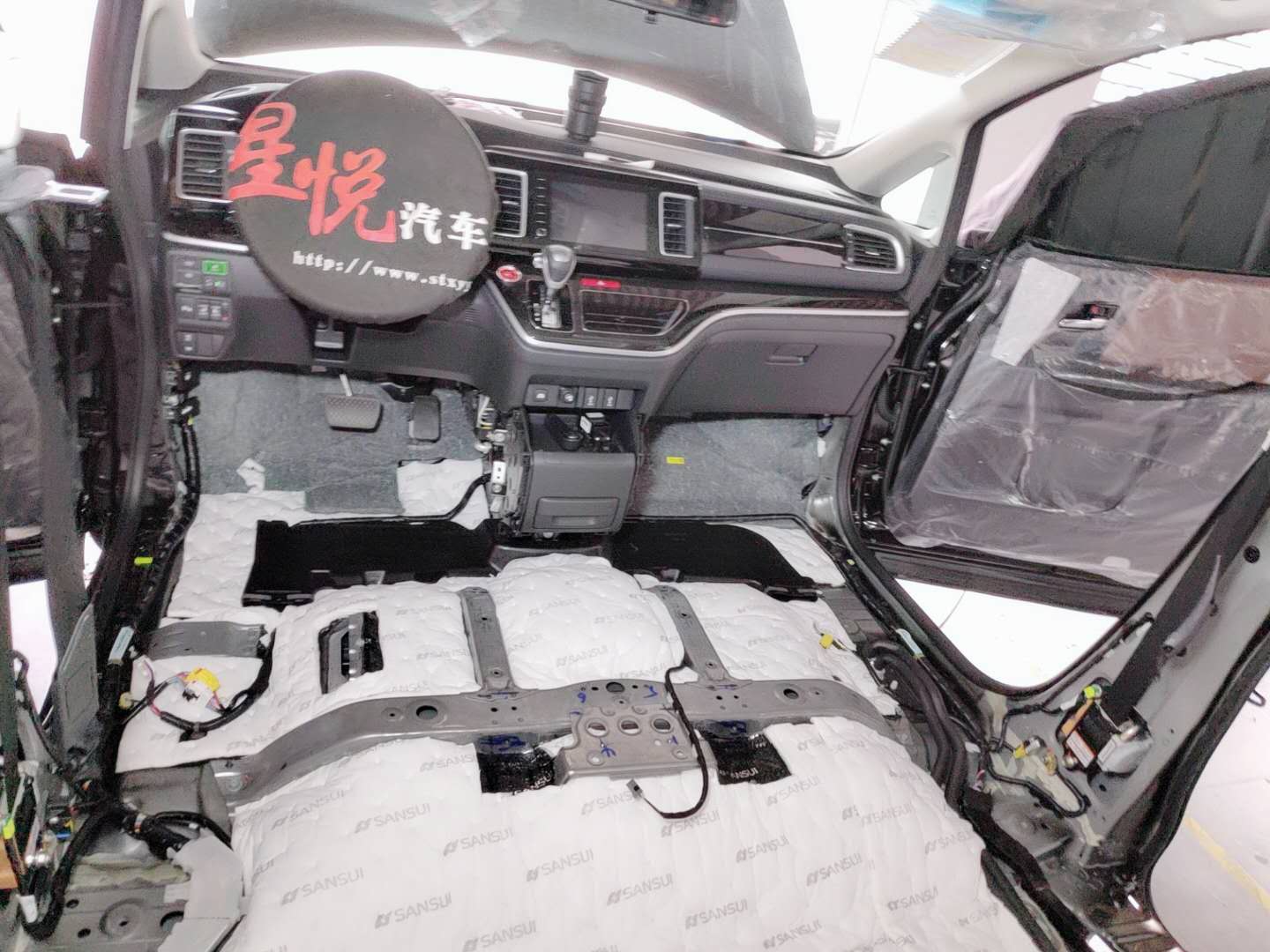 汕頭星悅汽車音響本田艾力紳新車汽車隔音全車山水減振降噪解決噪音靜享舒適