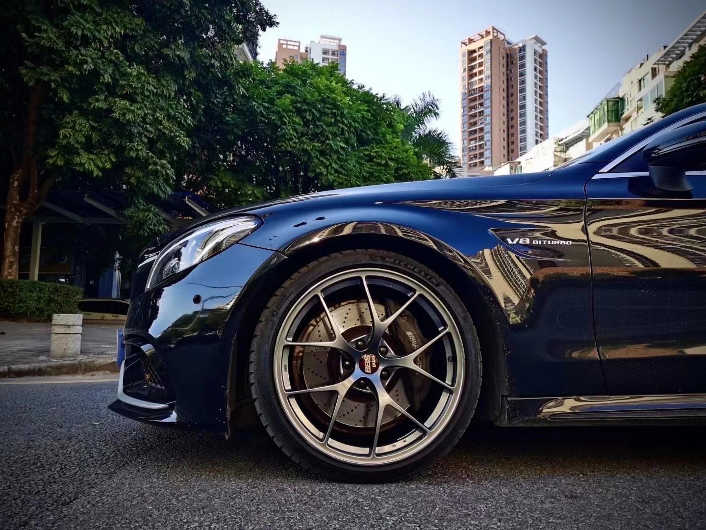BENZ C63 Coupe for 19寸 正品BBS RID 搞定！