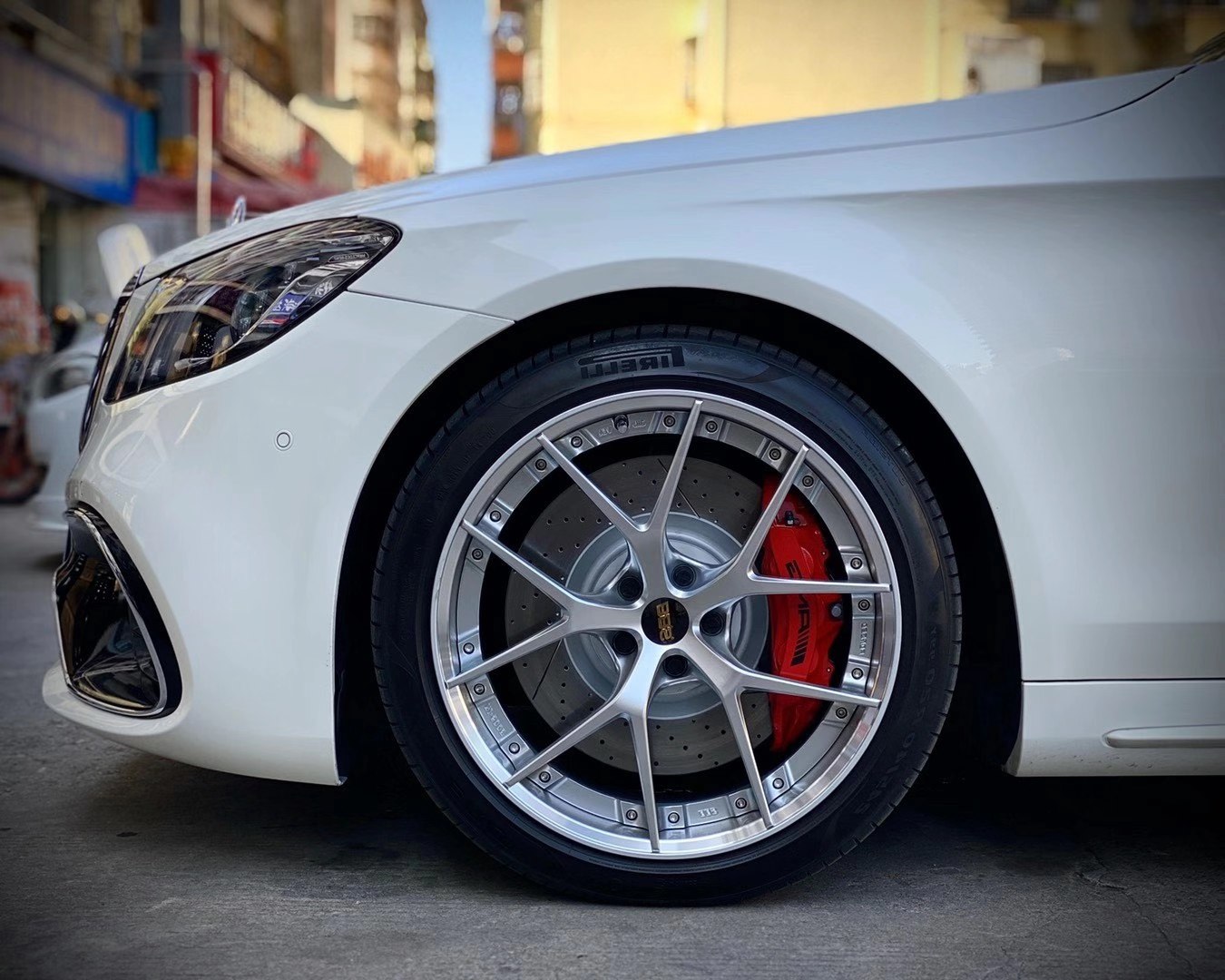 奔馳S 換全新BBS RI-S 最美雙片鍛造20寸