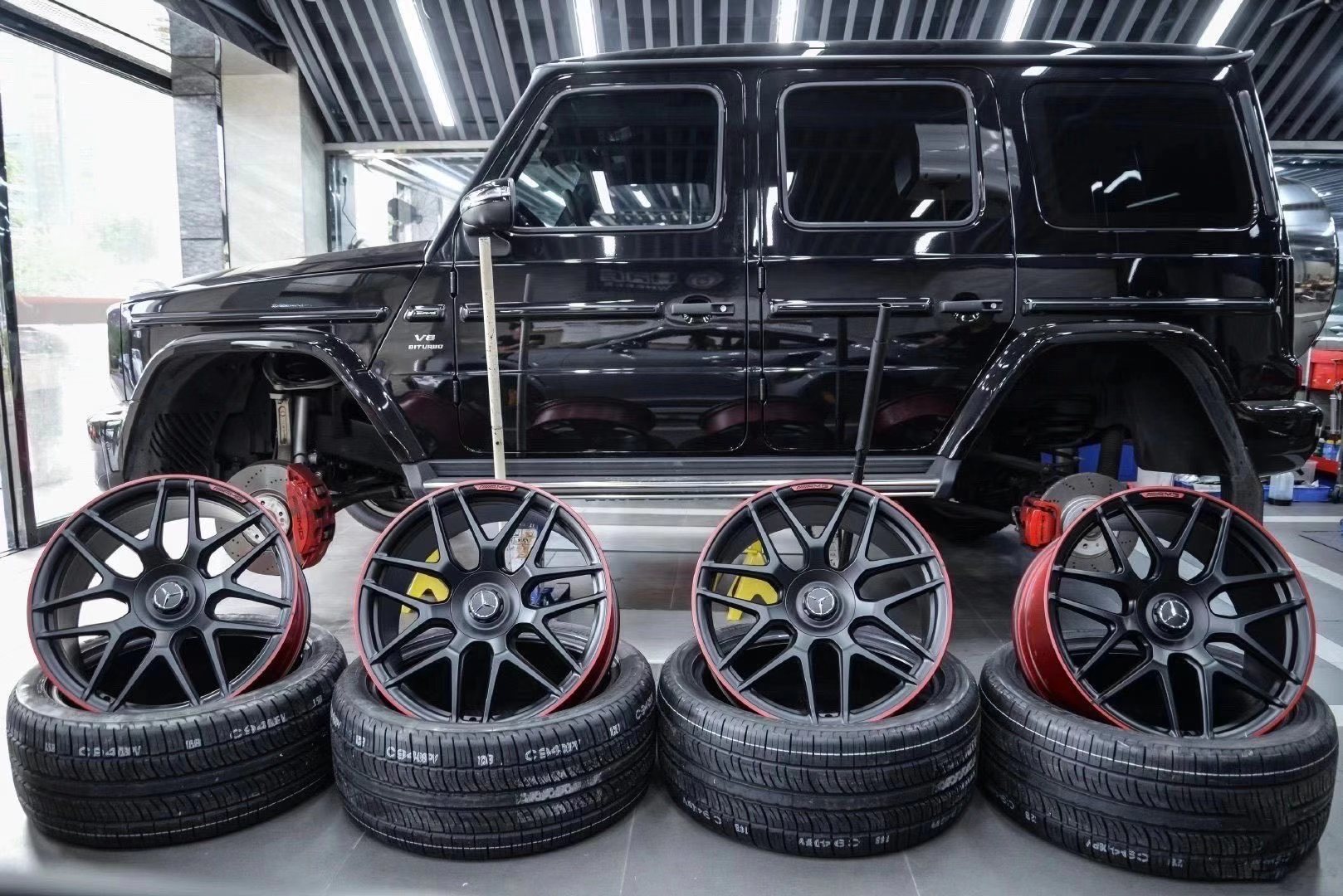 奔馳G63 AMG更換22寸原廠AMG Edition領(lǐng)先版 還有現(xiàn)貨供應(yīng)  氣場到位