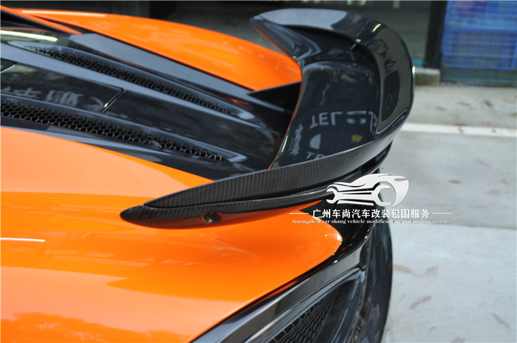 迈凯伦570S 540 570GT改装P1碳纤维尾翼McLaren双层大尾翼机盖版