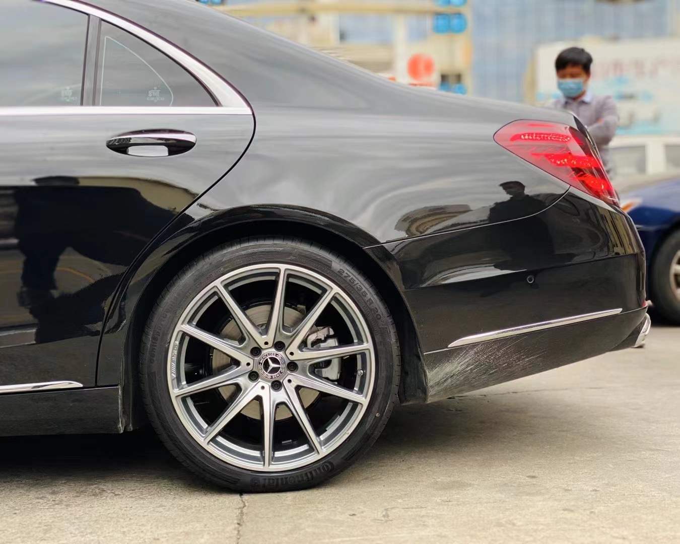 奔馳S，升級(jí)原廠20寸AMG 完工！