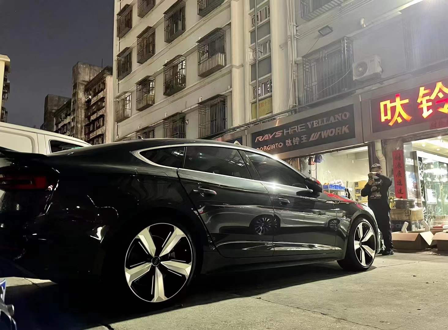 奧迪A5 ，換大寶劍定制鍛造19寸完工
