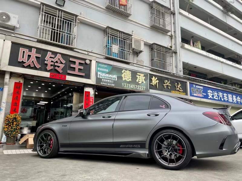 奔馳C43 定制 19寸 完工！