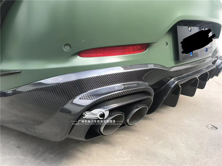 奔驰AMG GT改装BRABUS碳纤维小包围 GT50 53前后唇 侧裙尾翼风口