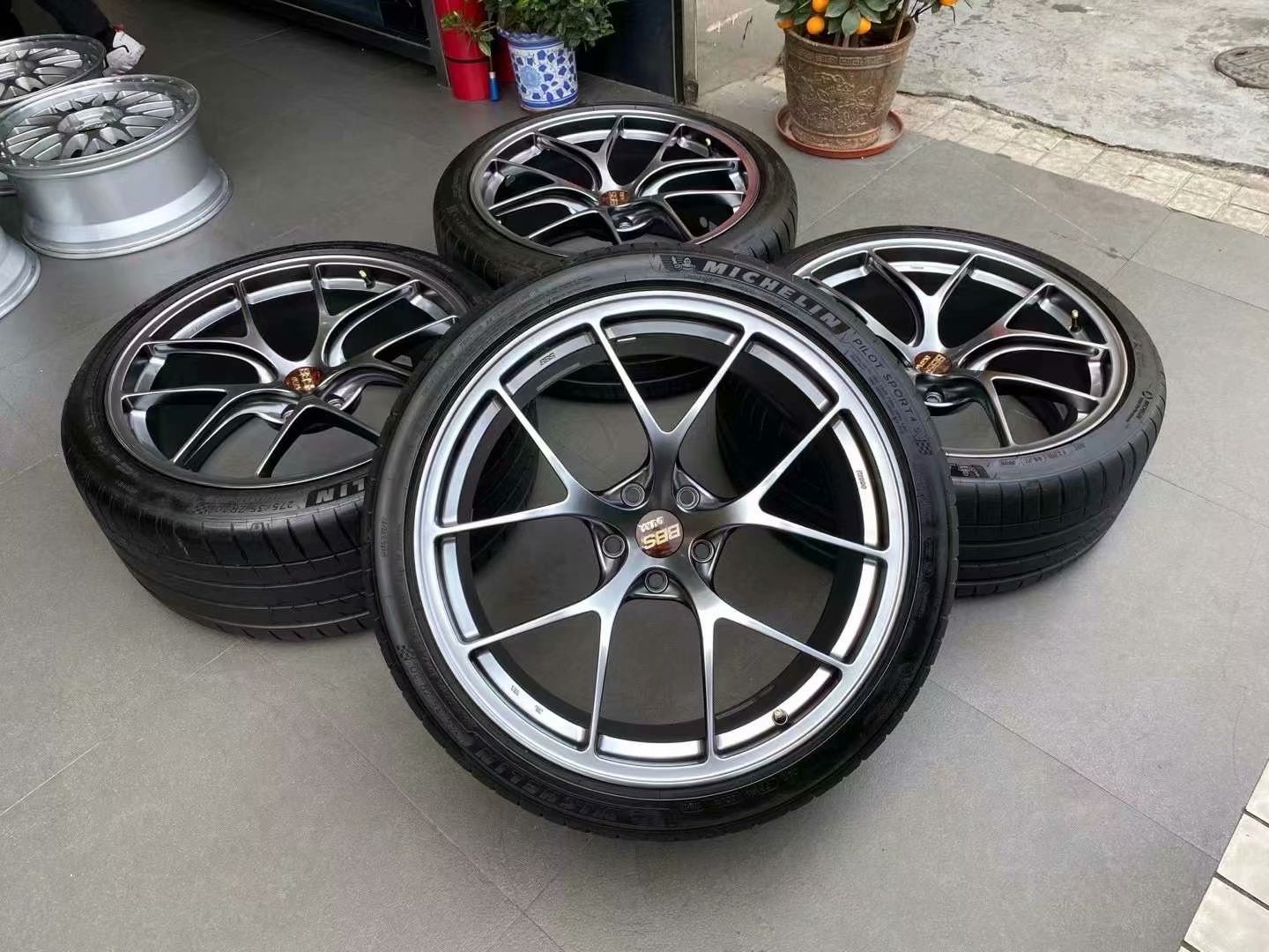 拆車9.5新日本BBS RID鈴?fù)?20寸