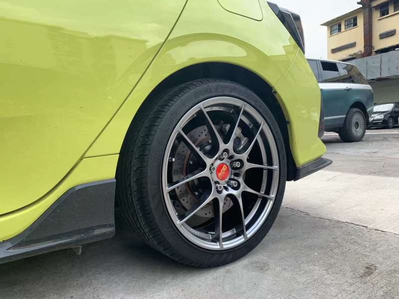 新思域，換 BBS RF單片鍛造  BLOX鍛造螺絲 完工！ 用心去改，值得推薦！