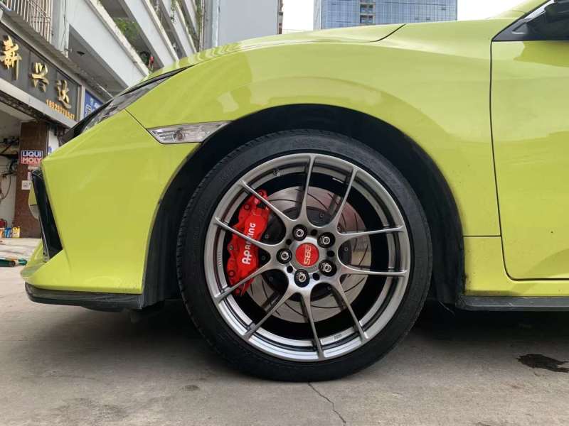 新思域，換 BBS RF單片鍛造  BLOX鍛造螺絲 完工！ 用心去改，值得推薦！