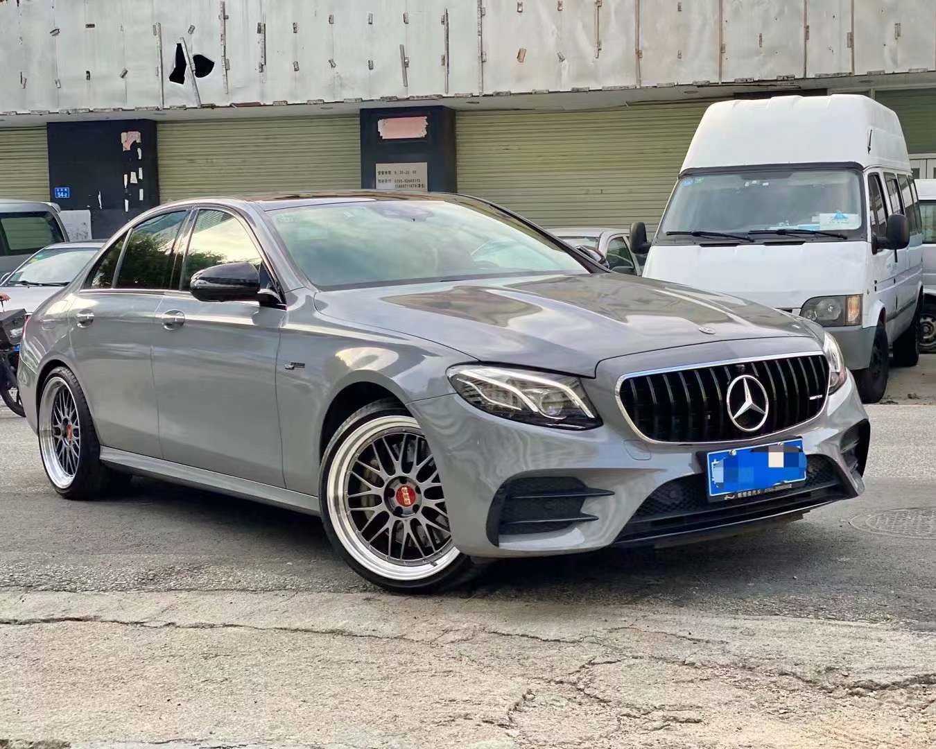奔馳E53 換全新 日本 BBS LM 20寸 搭配科吉精準(zhǔn)動(dòng)平衡? 霍夫曼平衡塊完工，謝謝老友支持