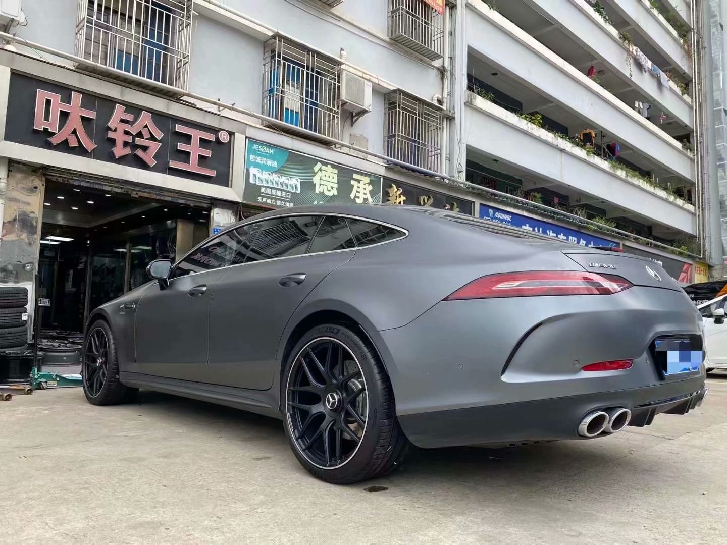 奔驰 AMG GT50 定制锻造潮鞋 21寸 ➕米其林PS4S 完工，这个款式真的很帅气，可以继续跟单