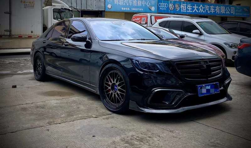 奔馳S， 換 日本 BBS LM 21寸 效果完美
