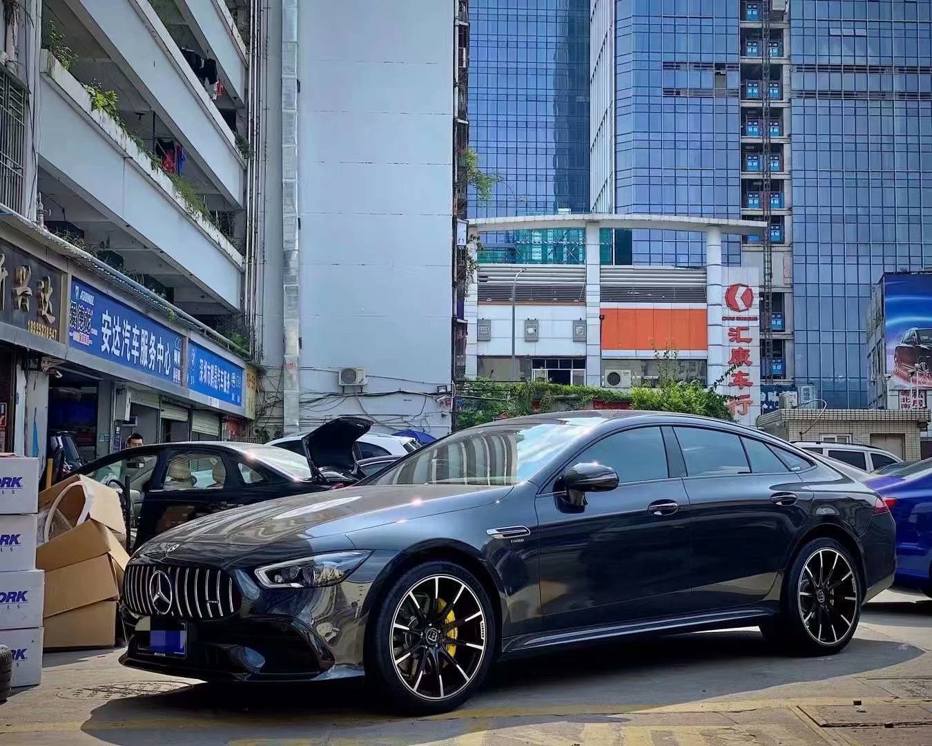 奔驰 AMG GT50 换定制锻造21寸