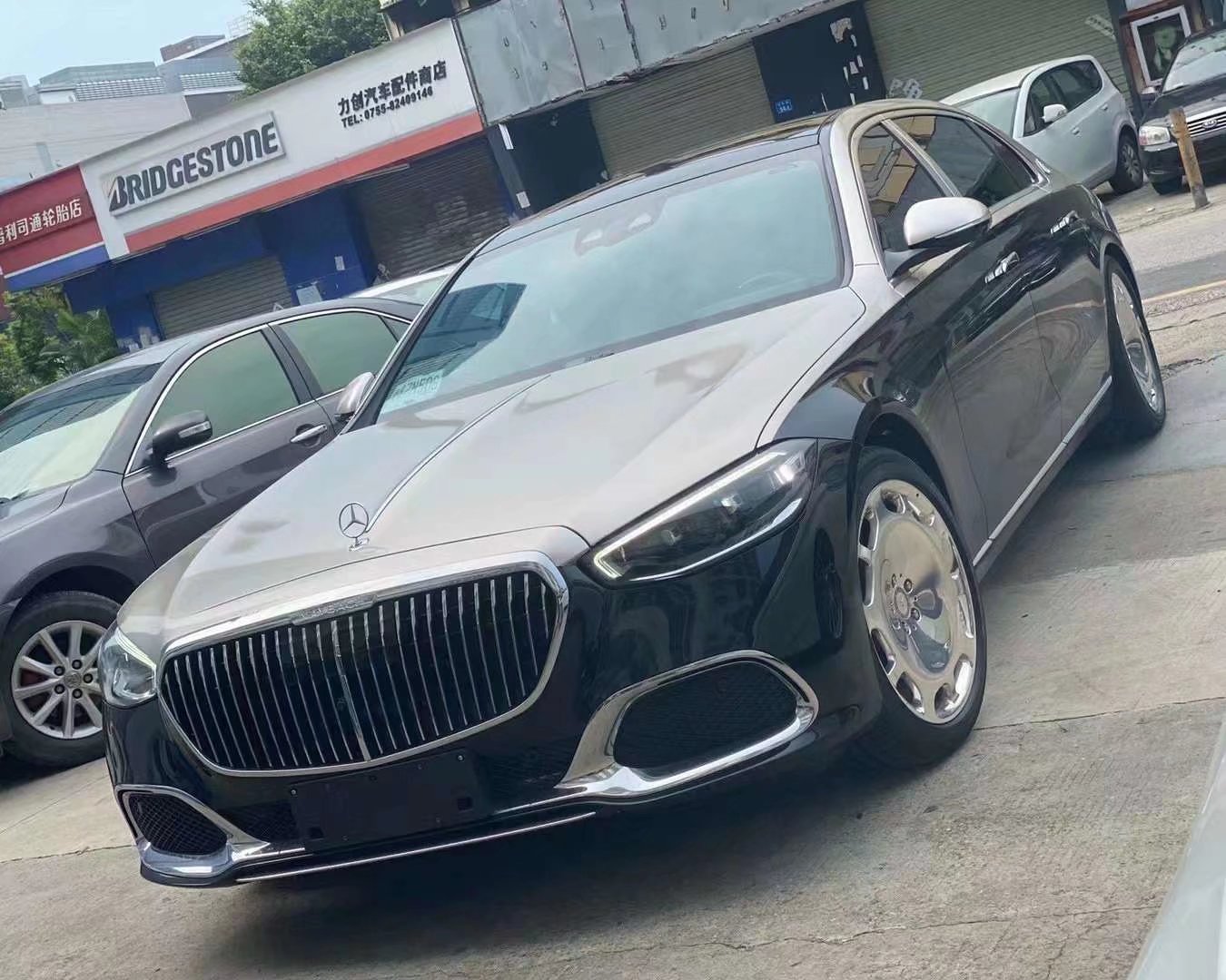 提新車，邁巴赫S480 升級(jí)原廠20寸大燒餅完工 經(jīng)典款的大餅