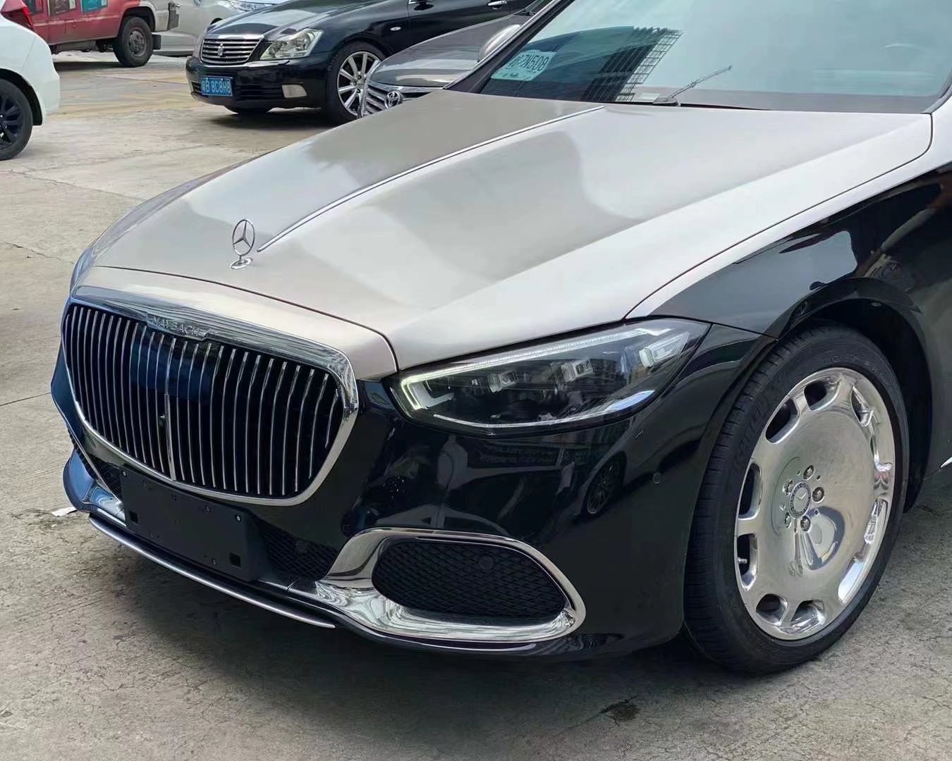 提新車，邁巴赫S480 升級(jí)原廠20寸大燒餅完工 經(jīng)典款的大餅