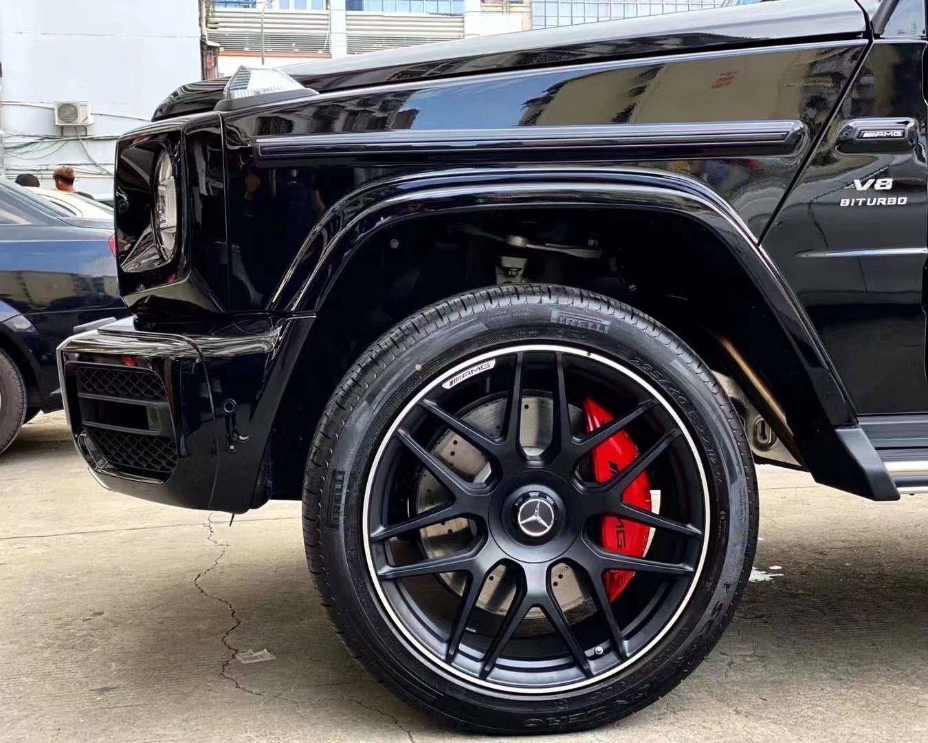 奔馳G63 提新車(chē) 換原廠22寸 AMG完工