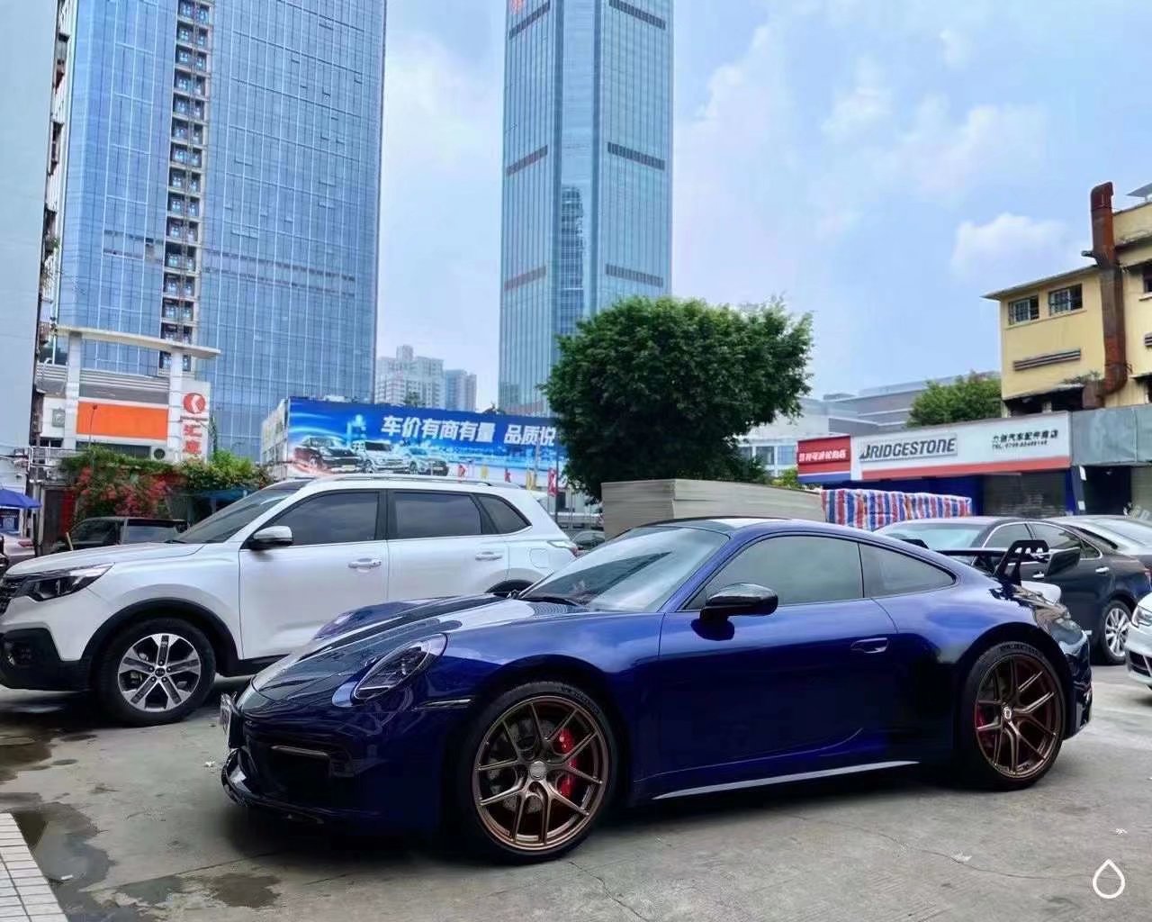 保時捷911換TLFW鍛造定制 前20寸后21寸完工