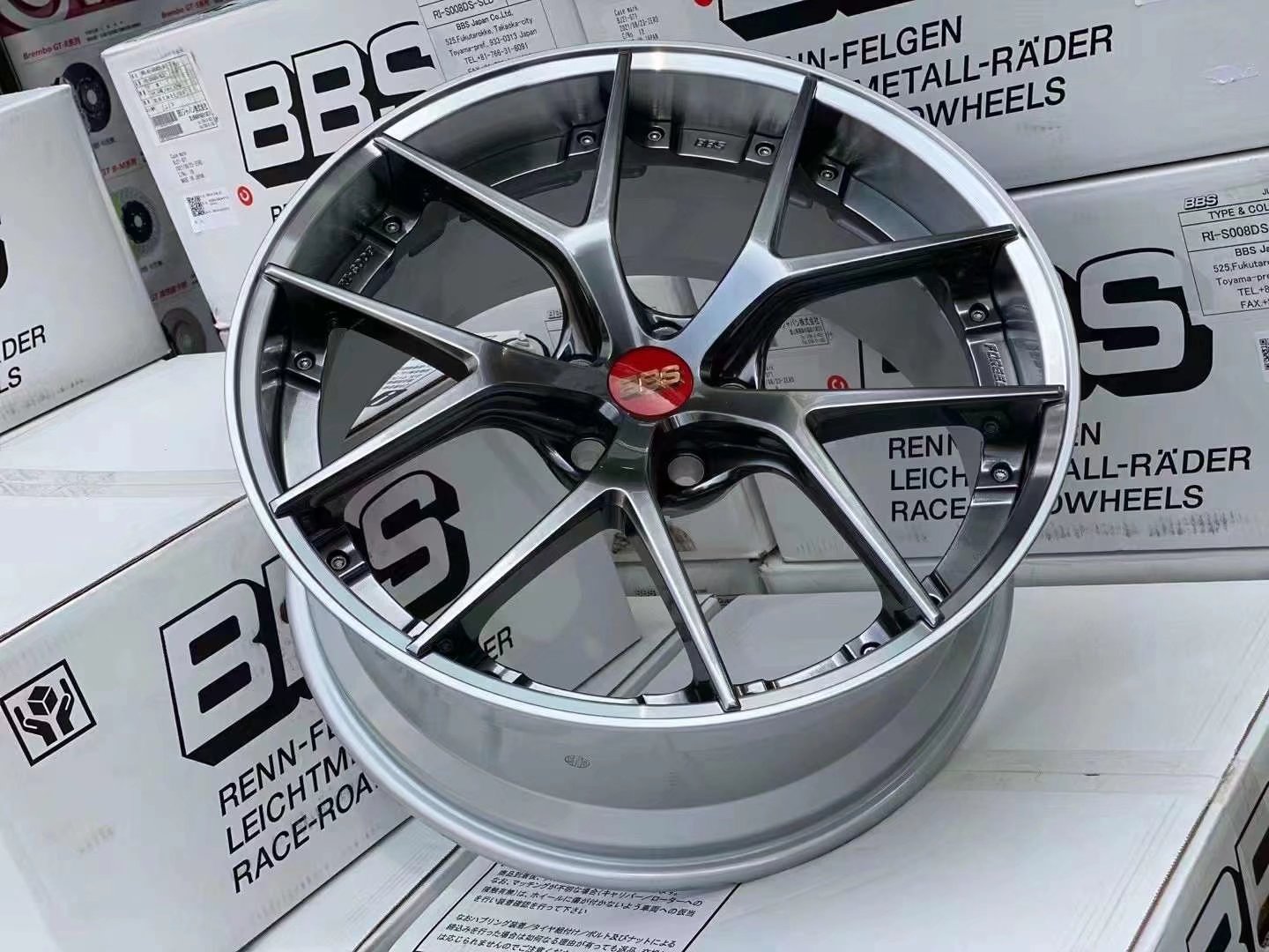 全新 日本BBS RIS雙片鍛造 #20寸9J ET34 5×112 DB顏