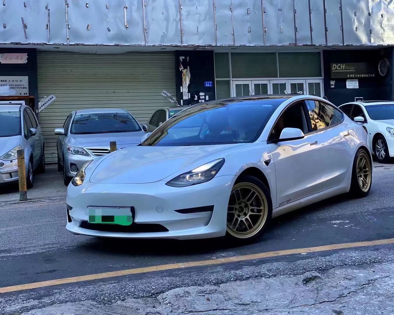 Model 3换TLFW 锻造定制18寸完工