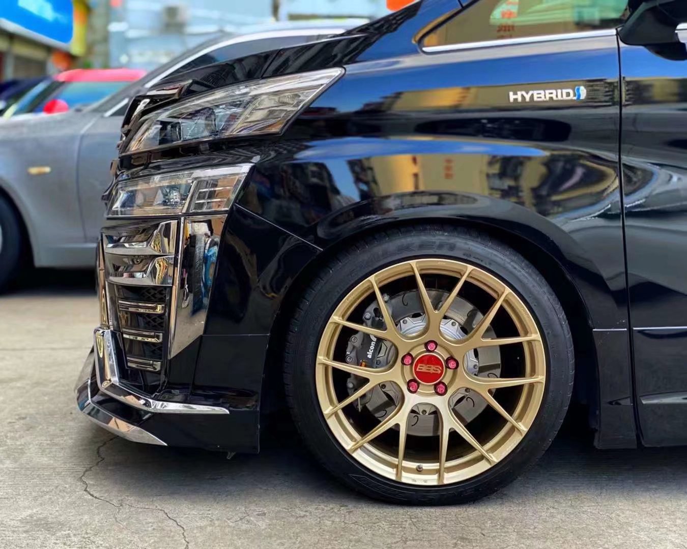 威爾法 換日本BBS REV7限量 20寸土豪金 完工 非常型！