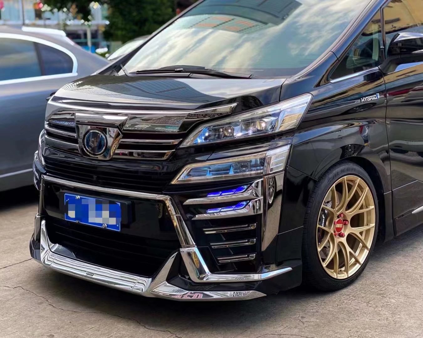 威爾法 換日本BBS REV7限量 20寸土豪金 完工 非常型！