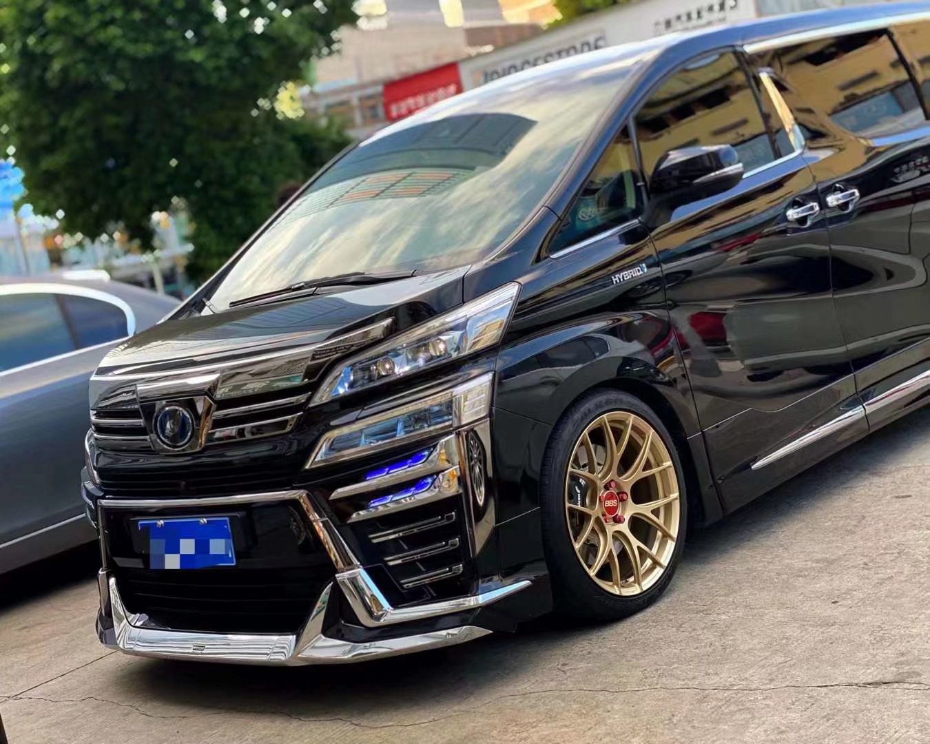 威爾法 換日本BBS REV7限量 20寸土豪金 完工 非常型！
