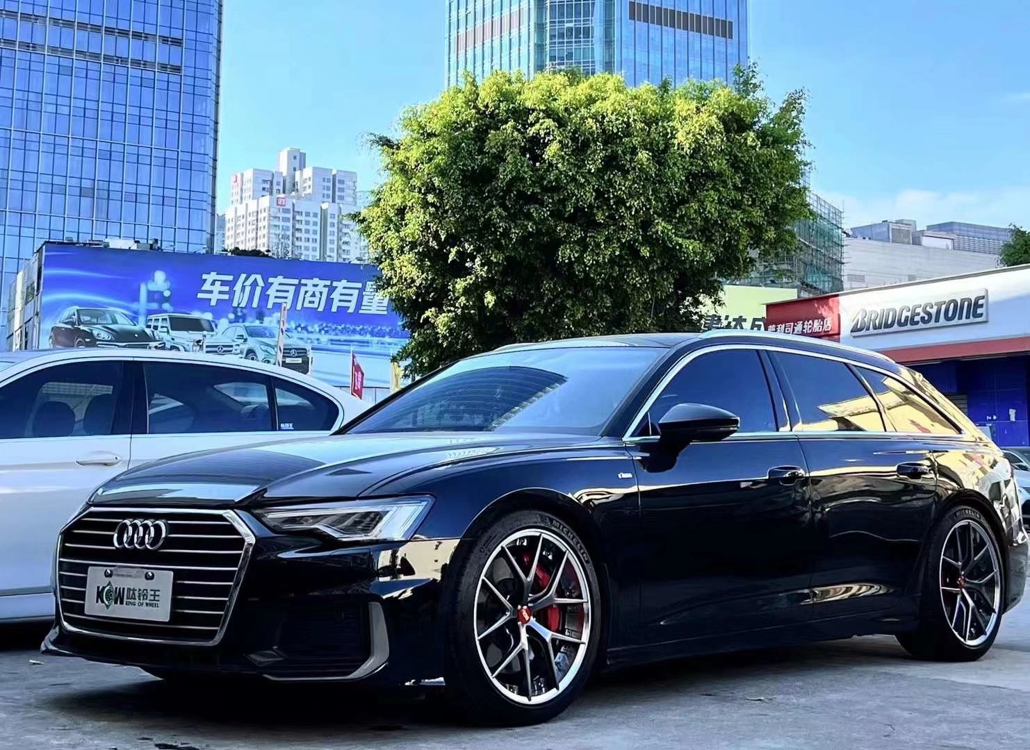 奧迪A6旅行 ，換全新日本 BBS RI-S 20寸 雙片鍛造 完工！