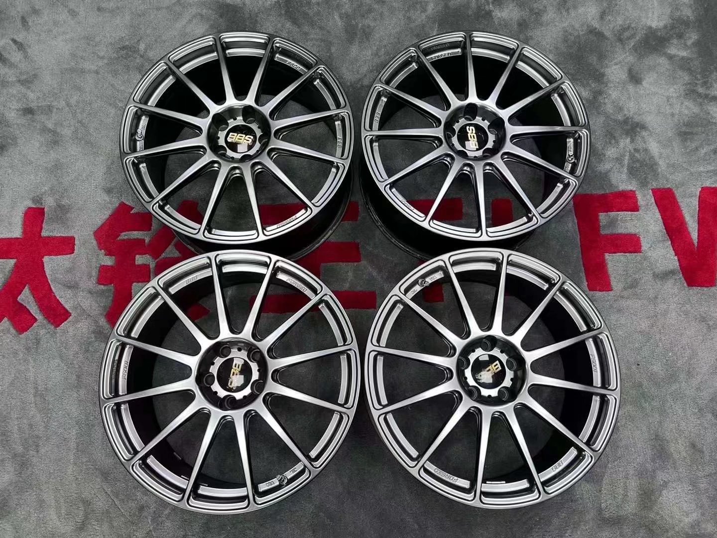正品 BBS FS DB色 鍛造 拆車數(shù)據(jù) # 19寸