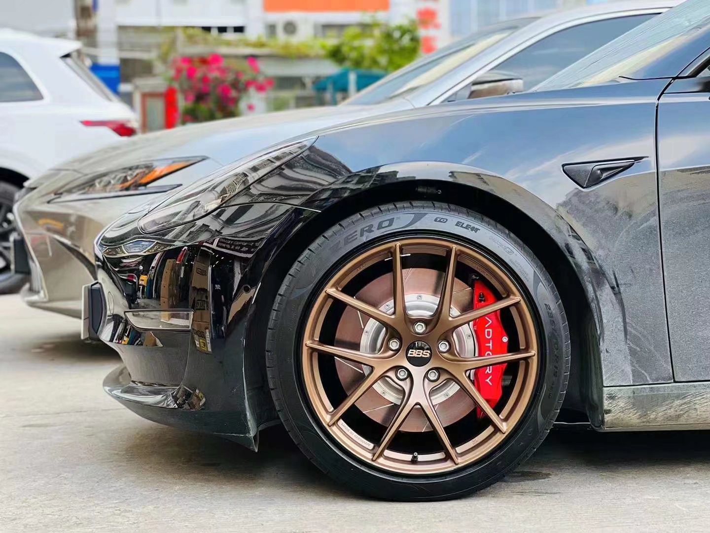 特斯拉Model 3換 TLFW鍛造定制19寸完工