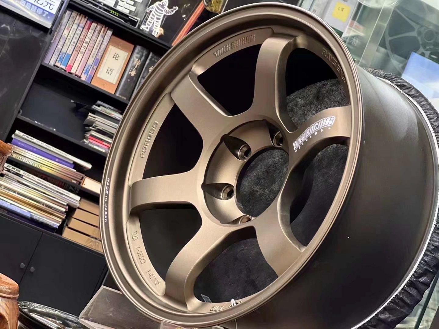 稀有全新 BR色RAYS TE37 LARGE PM18寸 9J ET0 6x139.7 深凹少有絕版貨