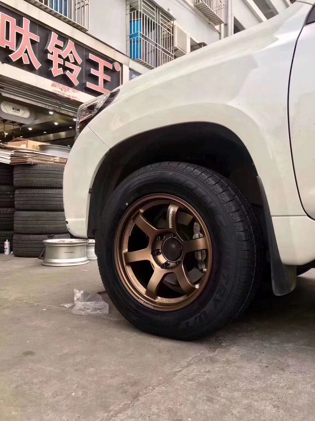 稀有全新 BR色RAYS TE37 LARGE PM18寸 9J ET0 6x139.7 深凹少有絕版貨