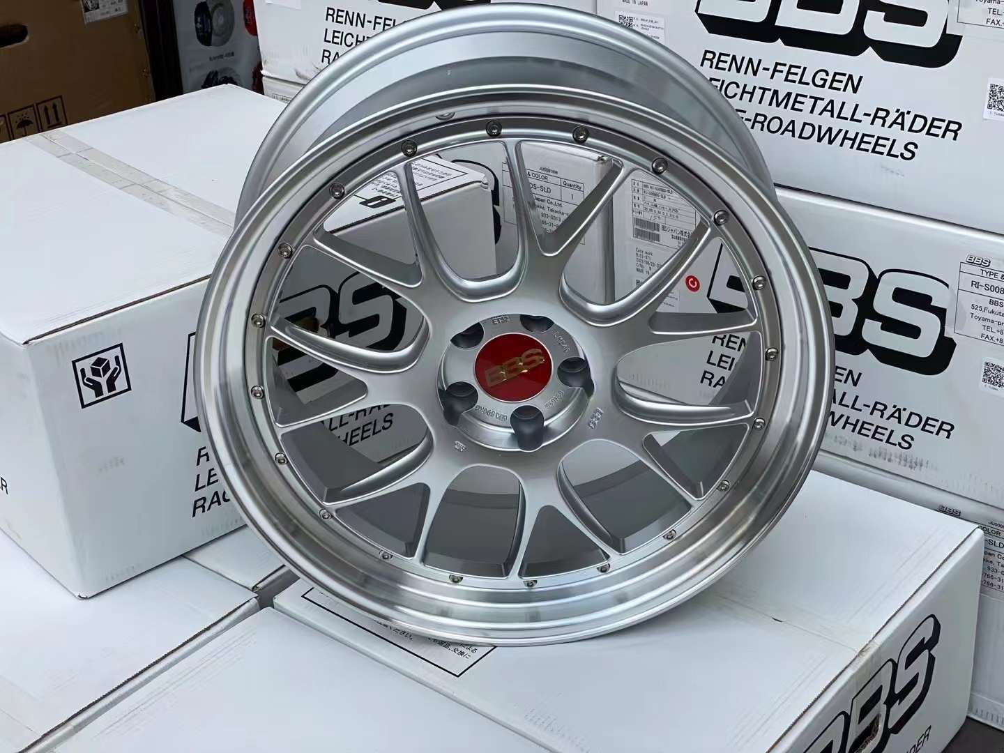 日本BBS LM-R雙片鍛造21寸9J ET32 5×114.3 DS銀