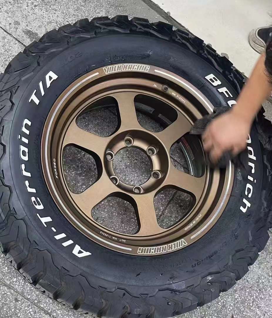 拆車RAYS TE37XT BR古銅18寸