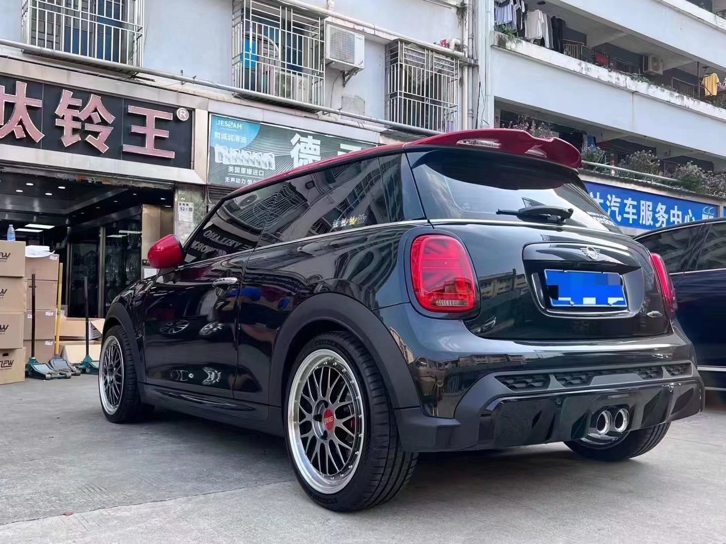 Mini JCW換全新BBS LM DB色 18寸 搭配 米其林PS5 完 工