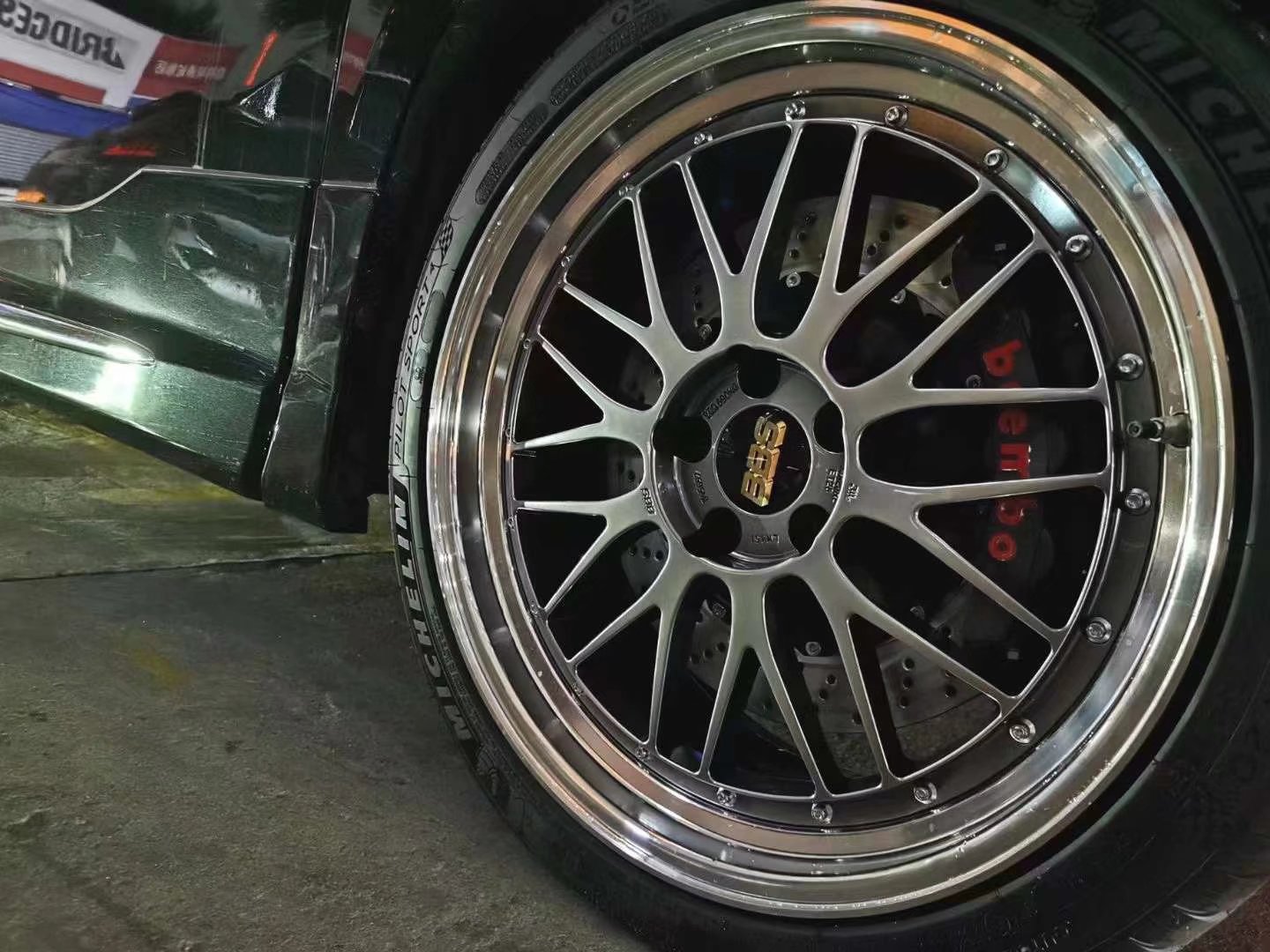 埃爾法 換全新 BBS LM  米其林 PS4BREMBO GTS前6后4剎車搞定