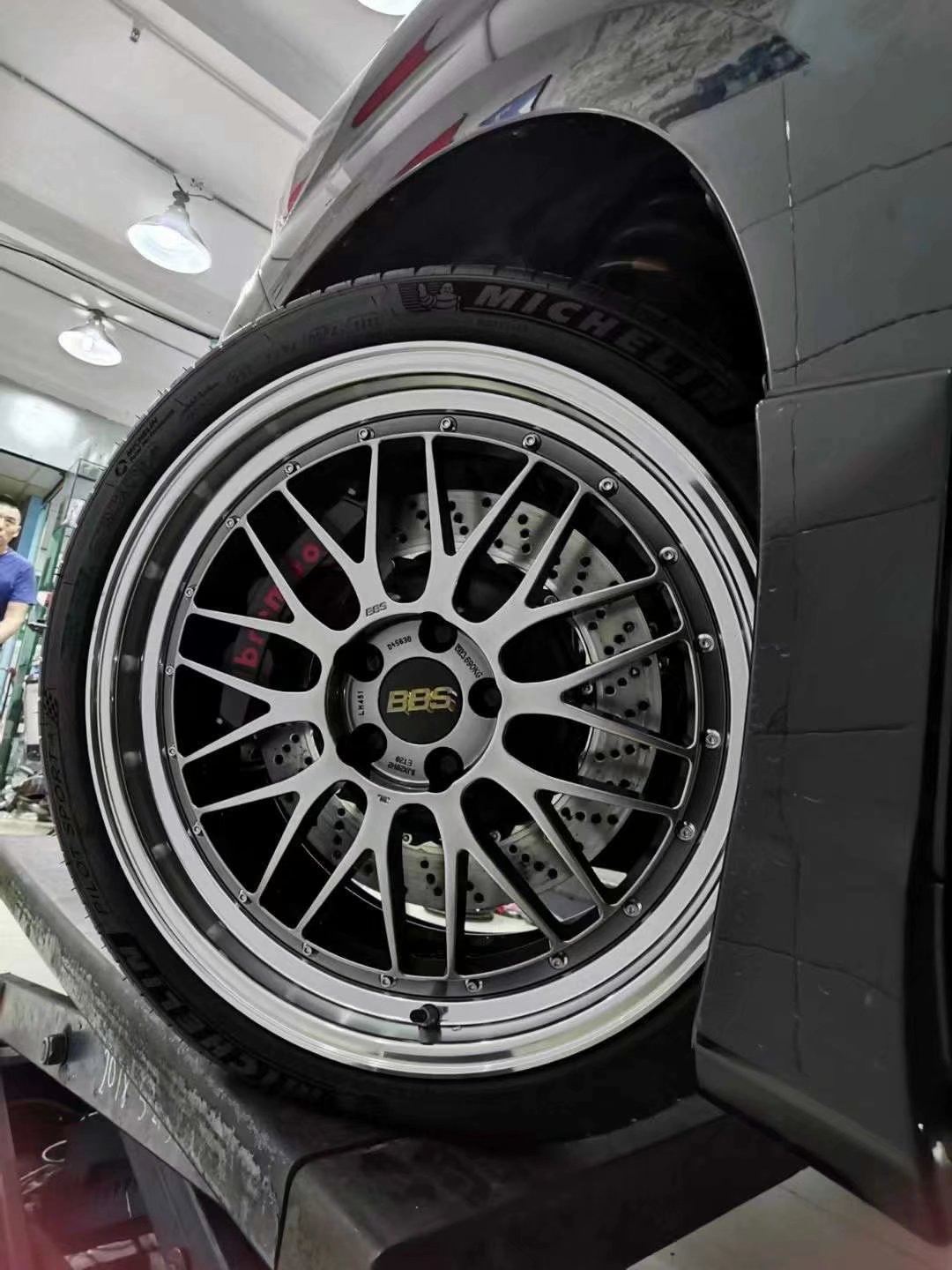 埃爾法 換全新 BBS LM  米其林 PS4BREMBO GTS前6后4剎車搞定