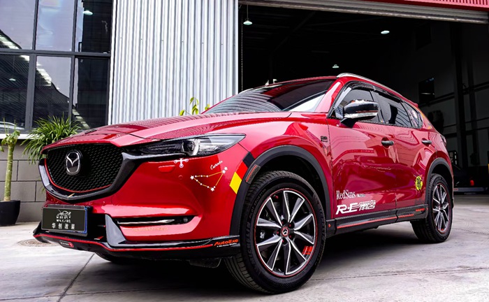 馬自達(dá)CX5剎車(chē)改裝AP8530四活塞剎車(chē)套件